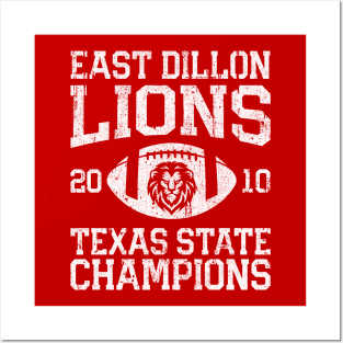 East Dillon Lions Texas State Football Champions Posters and Art